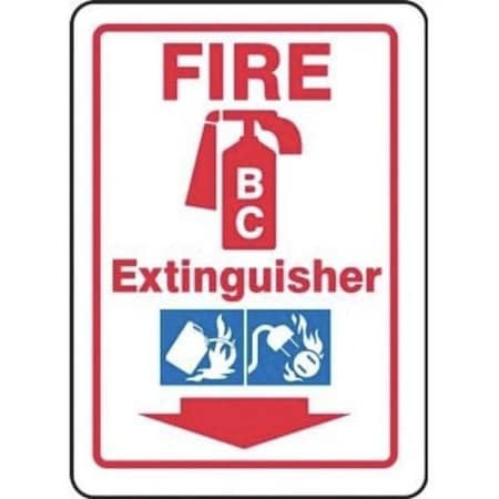 Accuform FIRE SAFETY SIGN 18 in X 4 in ALUMINUM MFXG565VA